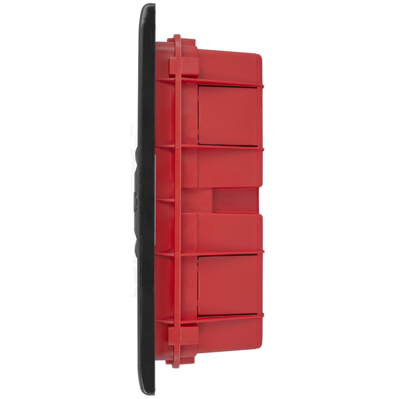 Розподільчий щит 12 модулів пластик 262х330х96.2мм вбудований черная дверь [CP12912B] E.NEXT e.plbox.pro.w.12b.black