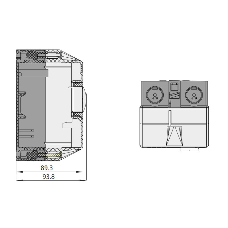 Защитная оболочка для NS2-25 IP55 без кнопок [495997] NS2-MC CHINT