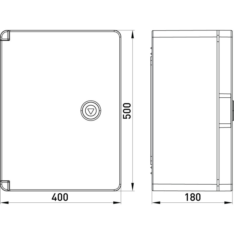 Корпус пластиковий 500x400x180мм ABS IP65 прозорі двері [p084206] E.NEXT e.plbox.pro.p.50.40.18.tr