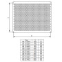 Монтажна панель перфорована 466,3х225мм [1101625] PM 2-2 PER-A ETI
