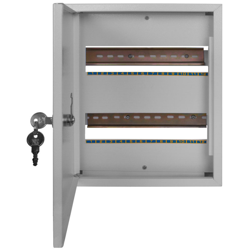 Розподільчий щит 24 модуля металевий 315х265х110мм IP54 навісний з замком [s0100150] E.NEXT e.mbox.stand.n.24.z