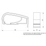 Скоба 23x50x89мм горизонтального крепления кабелей в шкафы PrismaSeT (12шт.) [LVS04239] Schneider Electric