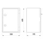 Корпус пластиковий 300х400х195мм IP65 [CP5003D] E.NEXT e.plbox.300.400.195.blank