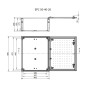 Корпус полиэстеровый 500x400x200мм IP66 с замком [1102603] EPC 50-40-20 ETI