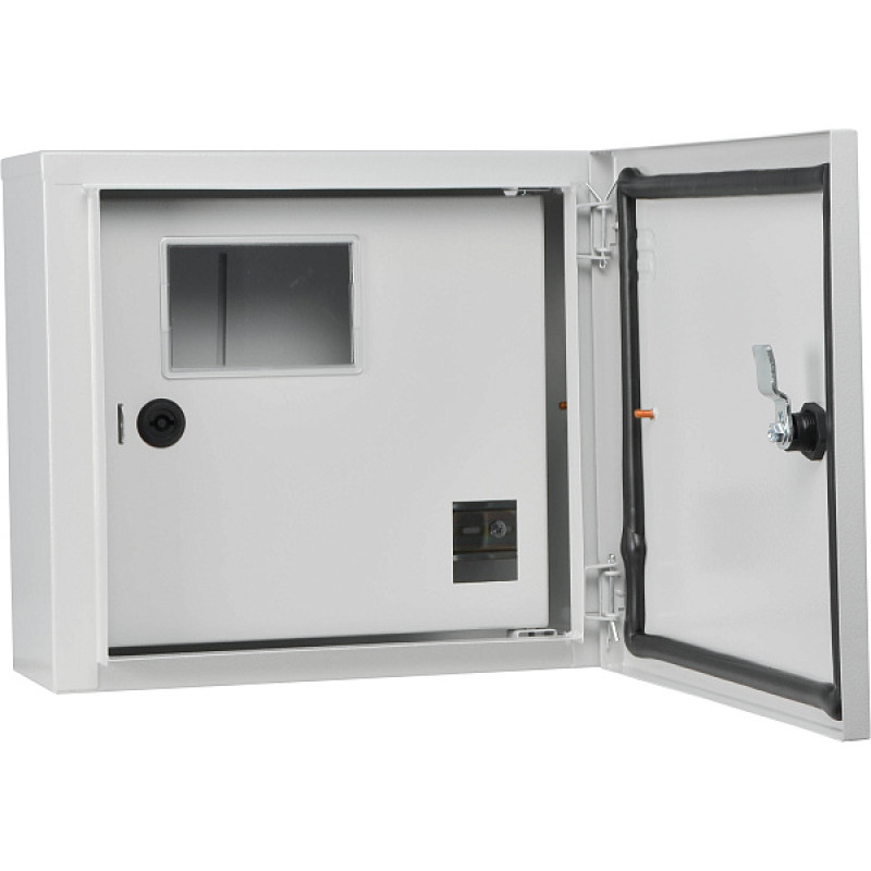 Корпус металлический под 1-ф счетчик 4 модуля 300,3x330x149,5мм навесной IP54 с замком [A0260030015] Light UBox АСКО