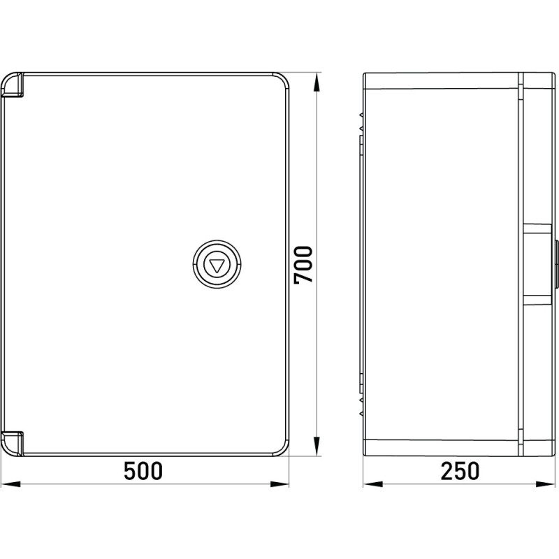 Корпус пластиковий 700x500x250мм ABS IP65 прозорі двері [p084208] E.NEXT e.plbox.pro.p.70.50.25.tr