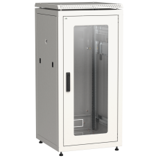 Шкаф сетевой 19" 42U 600х600мм стеклянная дверь серый [LN35-42U66-G] LINEA N УЕК