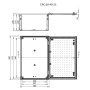 Корпус полиэстеровый 600x400x230мм IP66 с замком [1102604] EPC 60-40-23 ETI