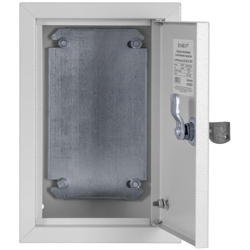 Корпус металевий 400х300х150мм IP31 навісний [p0100232] E.NEXT e.mbox.pro.p.40.30.15