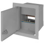 Розподільчий щит 6 модулів металевий 165х150х105мм IP31 вбудований з замком [s0100018] E.NEXT e.mbox.stand.w.06.z