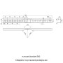 L=500мм Кронштейн крепления на опору для шкафов, корпусов [s053212] e.mount.bracket.500 E.NEXT
