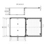 Корпус полиэстеровый 600x500x230мм IP66 с замком [1102605] EPC 60-50-23 ETI