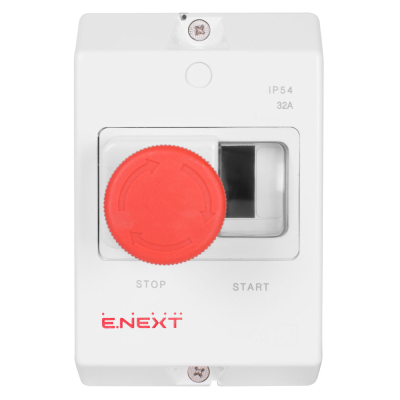 Корпус пластиковий з кнопкою "Стоп" IP54 [p004036] e.mp.pro.box E.NEXT
