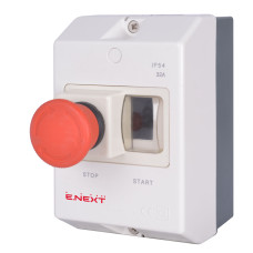 Корпус пластиковый с кнопкой "Стоп" IP54 [p004036] e.mp.pro.box E.NEXT