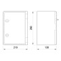 Корпус пластиковий 210х280х130мм IP65 [CP5001] E.NEXT e.plbox.210.280.130.blank