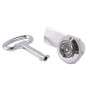 Замок подвійна 22-25/50 бородка металевий ключ [s053101] e.lock.01 E.NEXT