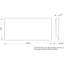 Козирок металевий 600x45x280мм IP31 білий [LVS08830] Schneider Electric