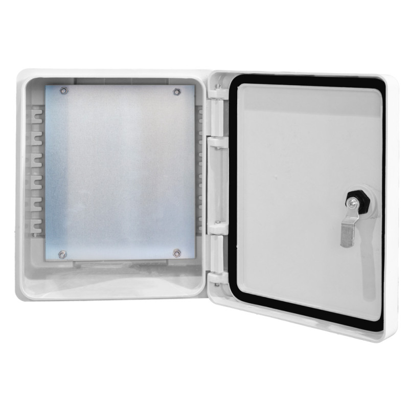 Корпус пластиковый 300x250x170мм GRP-полиэстера IP67 ударопрочный [i0601001] E.NEXT e.plbox.industrial.30.25.17,