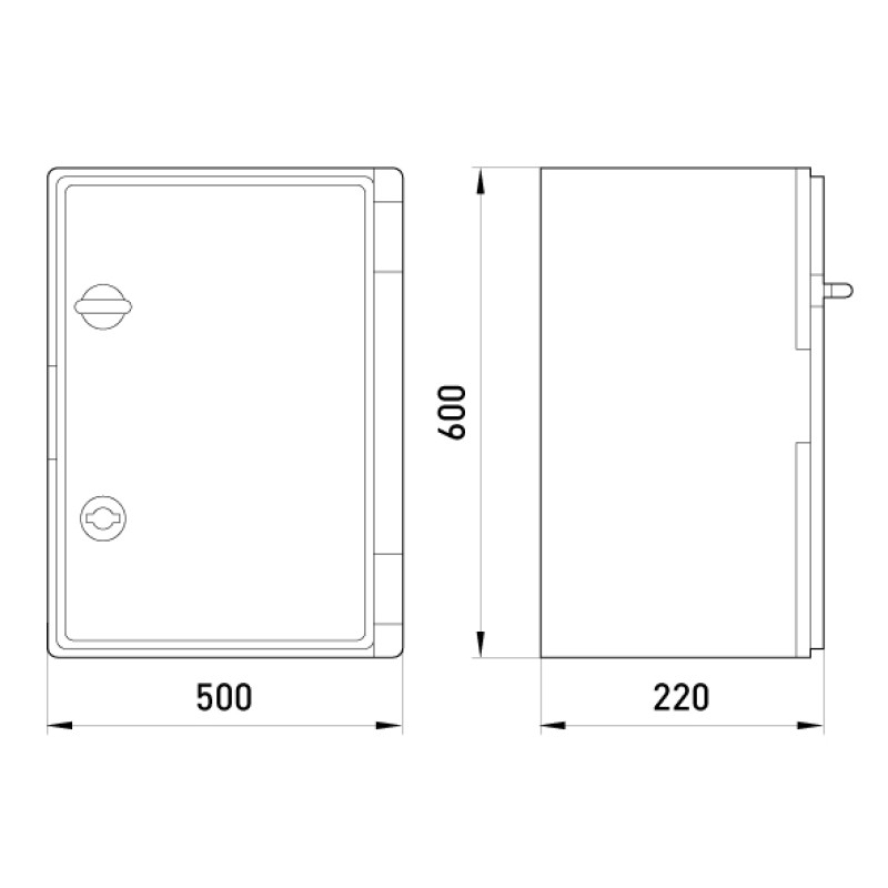 Корпус пластиковий 500х600х220мм IP65 [CP5008] E.NEXT e.plbox.500.600.220.blank