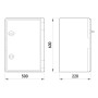 Корпус пластиковий 500х600х220мм IP65 [CP5008] E.NEXT e.plbox.500.600.220.blank