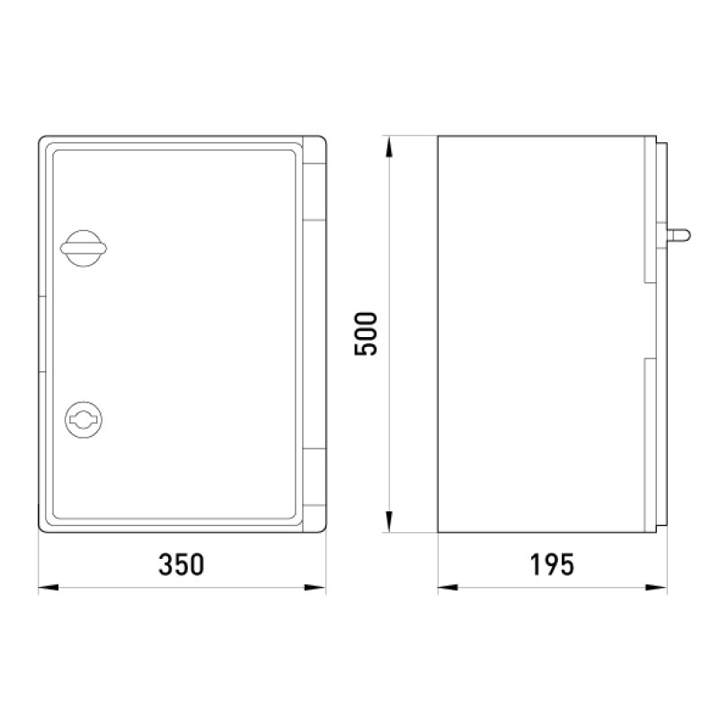 Корпус пластиковий 350х500х195мм IP65 прозорі двері [CP5017] E.NEXT e.plbox.350.500.195.tr