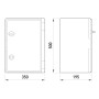 Корпус пластиковий 350х500х195мм IP65 прозорі двері [CP5017] E.NEXT e.plbox.350.500.195.tr