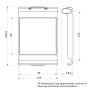 Монтажная пластина для измерительных устройств 96x96мм в шкафы PrismaSeT [LVS03903] Schneider Electric