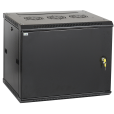 Шкаф настенный 19" 6U 600x600мм металлическая дверь черный [LWR5-06U66-MF] LINEA W УЕК