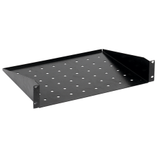 Консольная полка 19" глубиной 350мм 2U черная [RS05-350P] УЕК