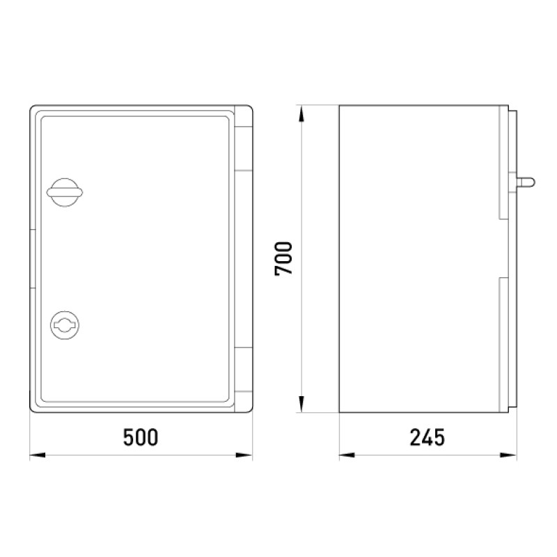 Корпус пластиковий 500х700х245мм IP65 [CP5006] E.NEXT e.plbox.500.700.245.blank
