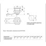 Замок-защелка 22-25/44 с трехгранным ключом IP54 [YZK21-00] УЕК