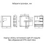 Корпус металлический под 3-ф счетчик 27 модулей 464,7x385x145мм встраиваемый IP31 с замком [A0260030011] Light UBox АСКО