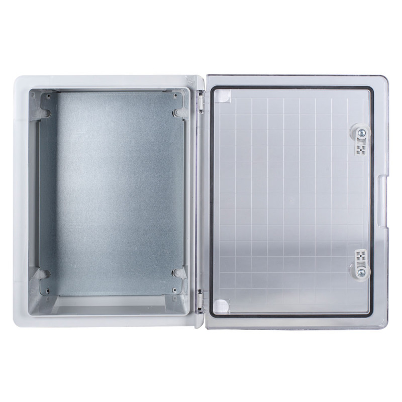 Корпус пластиковый 400x300x170мм ABS IP65 прозрачная дверь [p084203] E.NEXT e.plbox.pro.p.40.30.17.tr