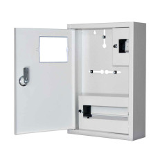 Корпус металевий під 1-ф лічильник 12 модулів 260х355х100мм IP31 навісний [ЯУР-1Н-12Э ек.] E.NEXT ЯУР-1Н-12Э ек.