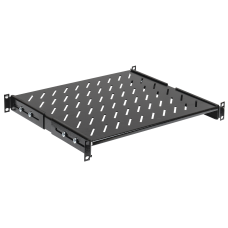 Стационарная полка 19" глубиной 400мм черная [FS05-400PI] УЕК