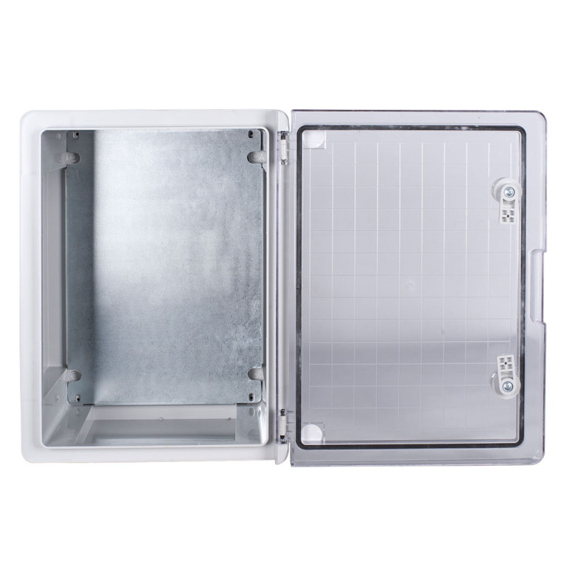 Корпус пластиковий 400x300x210мм ABS IP65 прозорі двері [p084204] E.NEXT e.plbox.pro.p.40.30.21.tr