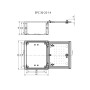 Корпус полиэстеровый 300x250x140мм IP66 с замком [1102600] EPC 30-25-14 ETI