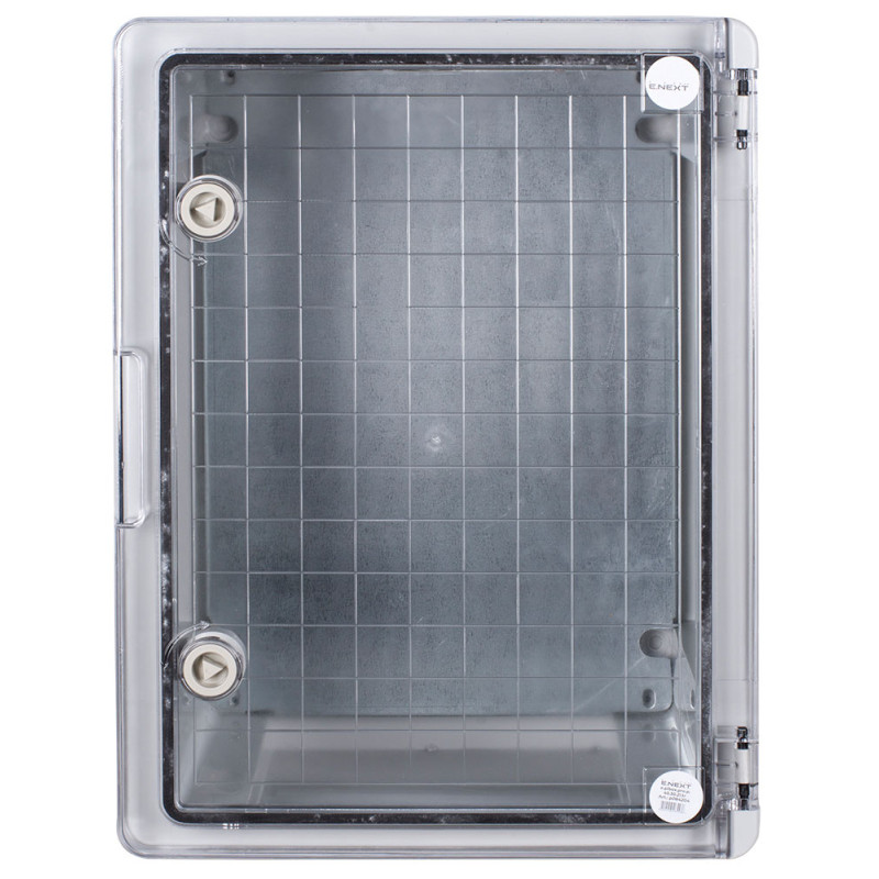 Корпус пластиковий 400x300x210мм ABS IP65 прозорі двері [p084204] E.NEXT e.plbox.pro.p.40.30.21.tr