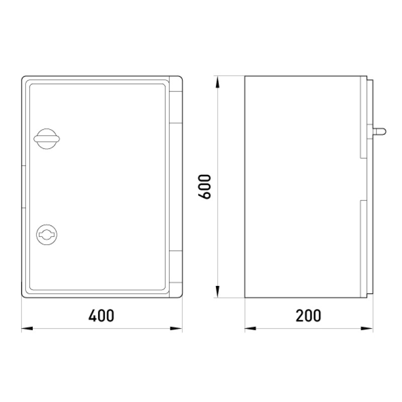 Корпус пластиковий 400х600х200мм IP65 прозорі двері [CP5015] E.NEXT e.plbox.400.600.200.tr