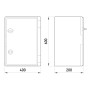 Корпус пластиковий 400х600х200мм IP65 прозорі двері [CP5015] E.NEXT e.plbox.400.600.200.tr