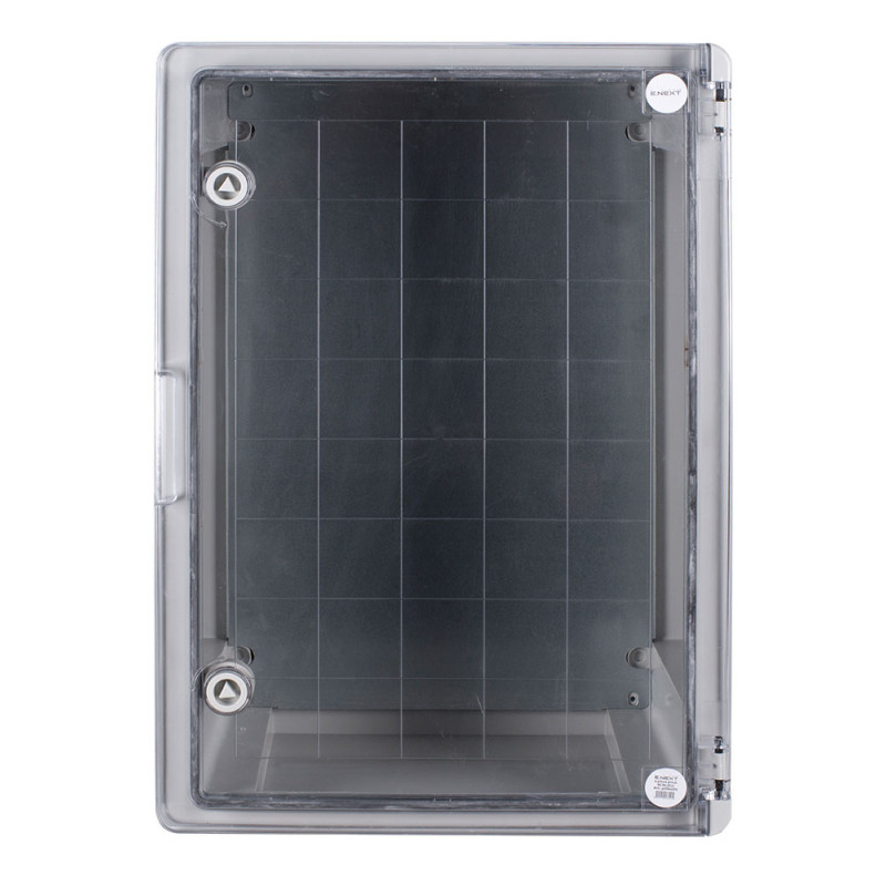 Корпус пластиковий 500x350x220мм ABS IP65 прозорі двері [p084205] E.NEXT e.plbox.pro.p.50.35.22.tr