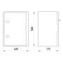 Корпус пластиковий 400х500х175мм IP65 [CP5004] E.NEXT e.plbox.400.500.175.blank