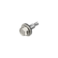 RAL9010 4,8х19 Саморез для кровли со сверлом max=1 Stitcher цинк (50 шт.) [9T6ST09T64819R9010] Metalvis