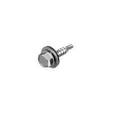 RAL9006 4,8х35 Саморез для кровли со сверлом max=2 для дерева TEX-HF цинк [9T62P0009T6RAL9006] Metalvis