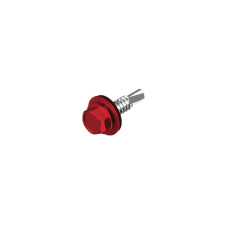 RAL3003 5,5х25 Саморез для кровли со сверлом и шайбой max=5,25 TEX-H цинк (50 шт.) [9T62R09T65525R3003] DIN7504K Metalvis
