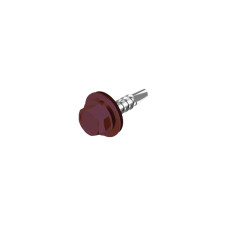 RAL3011 4,8х35 Саморез для кровли со сверлом max=2 для дерева TEX-HF цинк [9T62P0009T6RAL3011] Metalvis