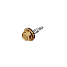 RAL1015 4,8х19 Саморез для кровли со сверлом max=2 для дерева TEX-HF цинк [9T62P0009T5RAL1015] Metalvis