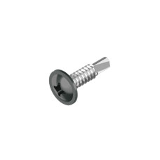 RAL9006 4,2х19 PH2 Саморез со сверлом max=2,5 цинк полукруглая с буртиком (250 шт.) [9TL2P9TL4219R90060] DIN7504 Metalvis