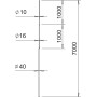 Блискавкоприймальна щогла ø40мм L=7м алюміній [5402876] 3B-7000 OBO Bettermann