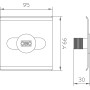 Фиксатор 99,4x95x30мм для проволочных лотков на системе [5403100] TrayFix OBO Bettermann